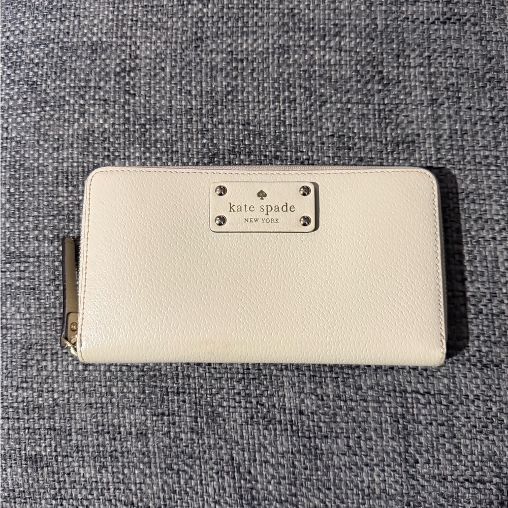 Kate Spade Cream Zip Wallet